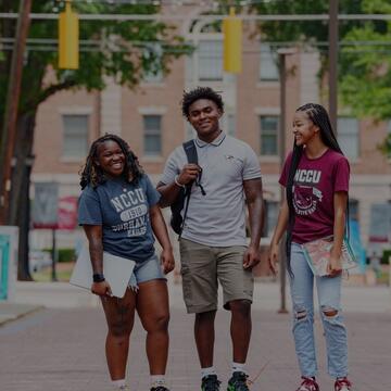 NCCU students smiling