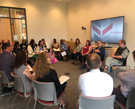 Group sitting in circle