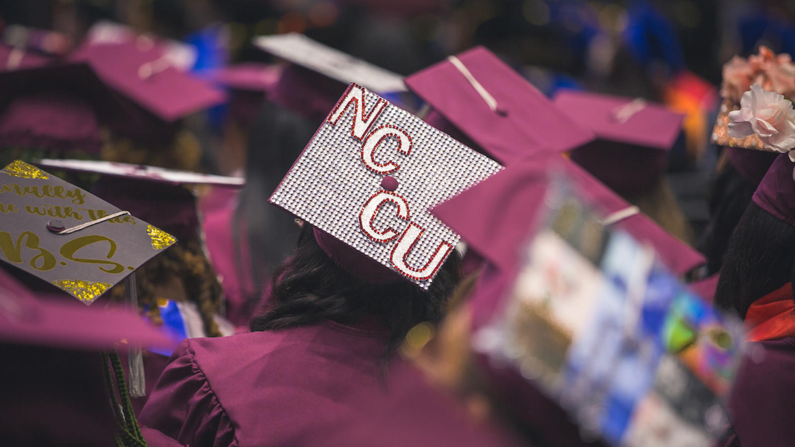 NCCU on Cap at graduate ceremony