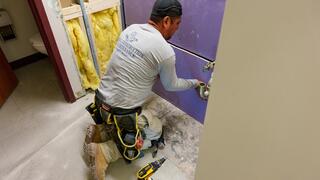 Repair at residence hall