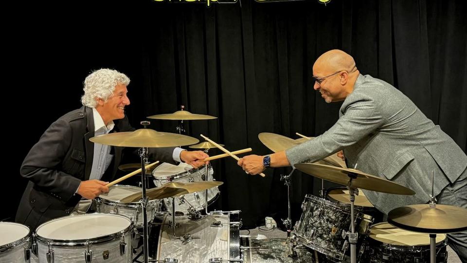 Thomas Taylor and David Albert on drums