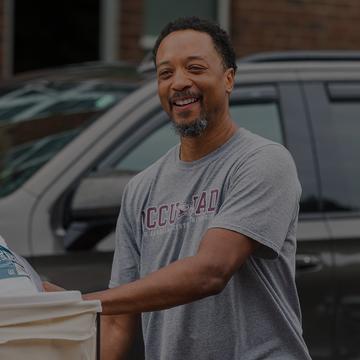 NCCU Dad smiling. Move-in day