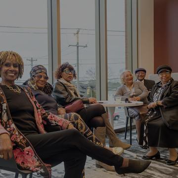 A group of NCCU alumni attending a reunion breakfast