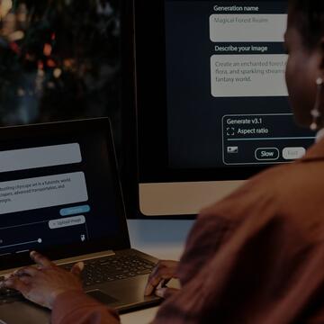 Lady on a laptop